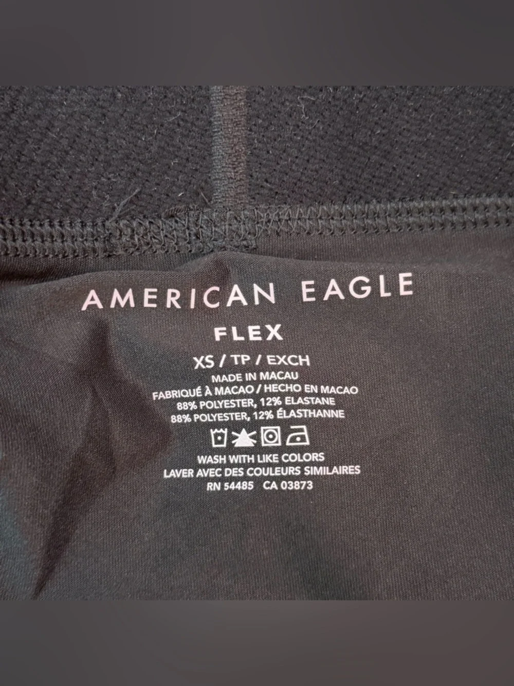 American Eagle Black Flex Boxer Brief Mens XS 9” Inseam Longer Length Wicking